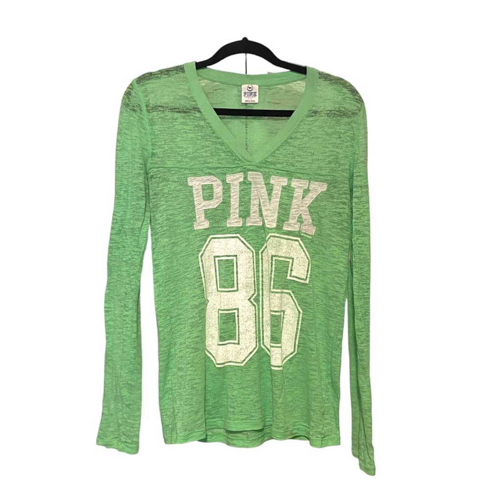 PINK GREEN SHEER SHIRT